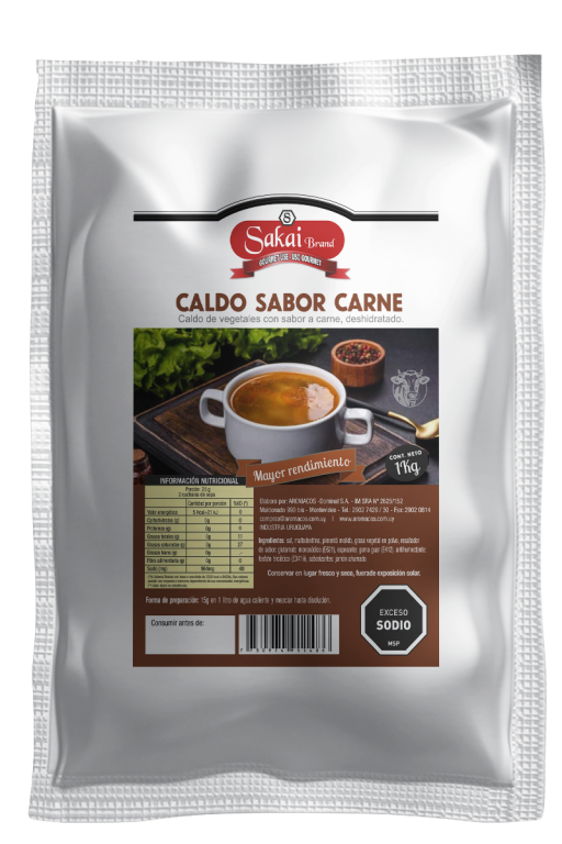 CALDOS SAKAI sabor carne