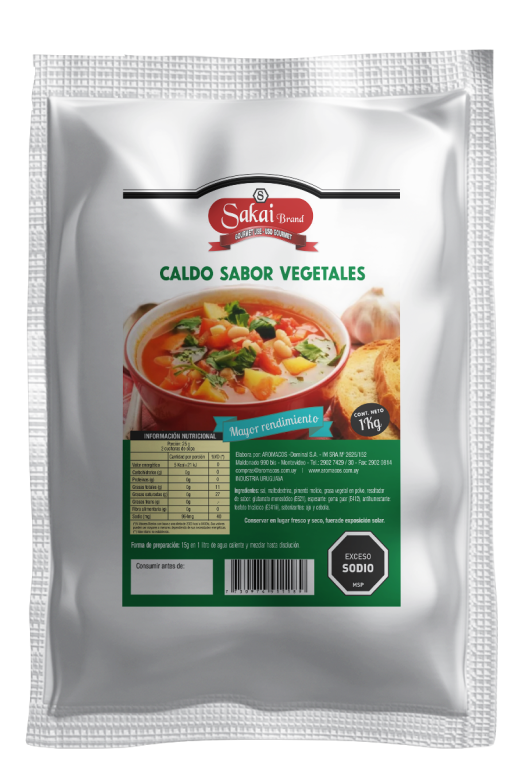 CALDOS SAKAI sabor vegetales